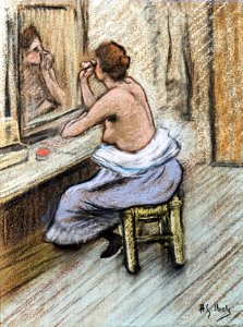 (Albi) Mensonges, page de partition 1893 - Henri-Gabriel Ibels Pastel
