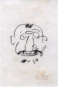 (Albi) Musée Toulouse-Lautrec - Charge de Toulouse-Lautrec par lui-même vers 1894