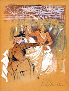 (Albi) Le Cancan au bal Bullier (~1895) - Louis Legrand