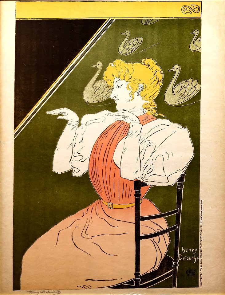 (Albi) Le Salon des Cents, lithographie EAL pour l'affiche 1896 - Henry Detouche