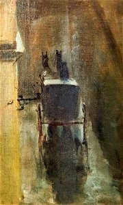 (Albi) Musée Toulouse-Lautrec - Un coupé attelé, vu d'arrière- Toulouse-Lautrec 1879