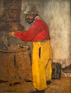 (Albi) Musée Toulouse-Lautrec - Portrait de Toulouse Lautrec, à Villeneuve-sur-Yonne, chez les Natanson (1898) - Edouard Vuillard
