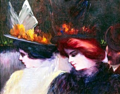 (Albi) Scène de rue - ~1900 - George Luks HsT