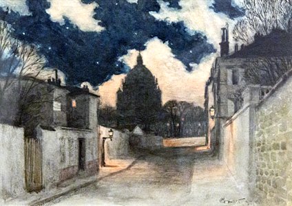 (Albi) Nuit étoilée à Montmartre (1897) Eugène Grasset