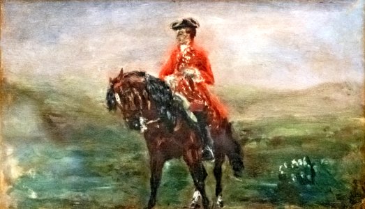 (Albi) Musée Toulouse-Lautrec - Cavalier en costume du XVIIIe siècle - Toulouse-Lautrec 1880