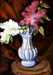 (Albi) Vase de fleurs - 1922 - Suzanne Valadon HsT. Free illustration for personal and commercial use.