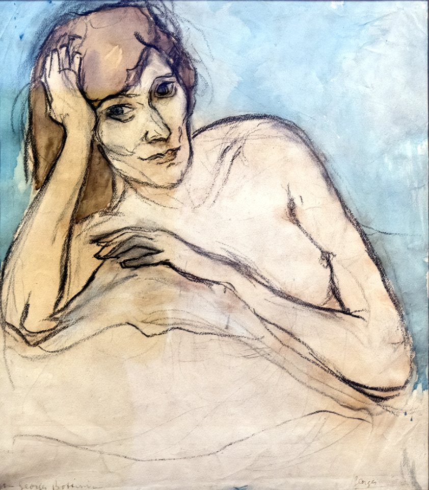 (Albi) Portrait de femme nue - Georges Bottini