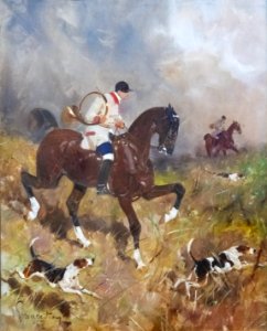 (Albi) Musée Toulouse-Lautrec - Cavalier de chasse à courre - René Princeteau 1892