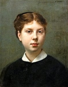 (Albi) Portrait de Mademoiselle Rochefort de Woogt - Fernand Cormon - Joconde06070001947