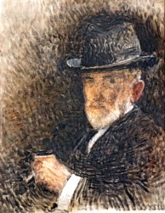 (Albi) Portrait de l'artiste au chapeau - Léon Bonnat 1916 - Musée d'Orsay