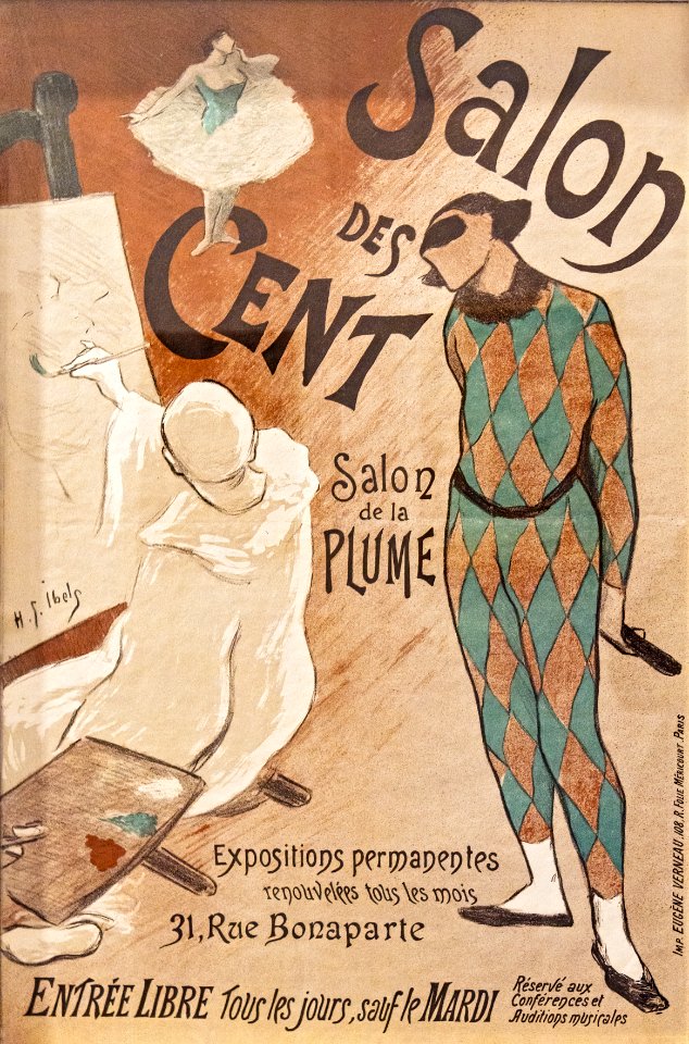 (Albi) Salon des Cents 1894 - Henri-Gabriel Ibels lithographie
