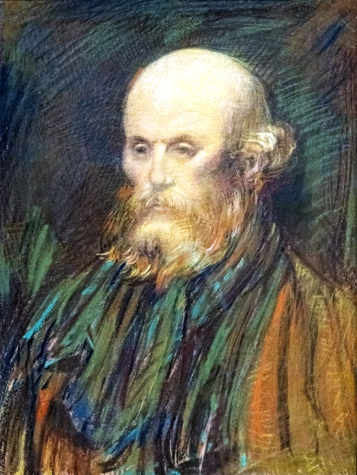 (Albi) Verlaine - Henry de Groux - Pastel sur papier