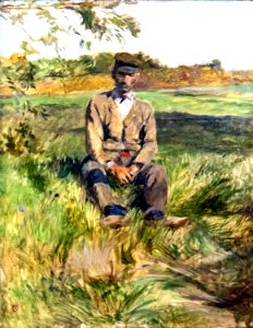 (Albi) Un travailleur à Céleyran - Toulouse-Lautrec 1882 - Musée Toulouse-Lautrec. Free illustration for personal and commercial use.
