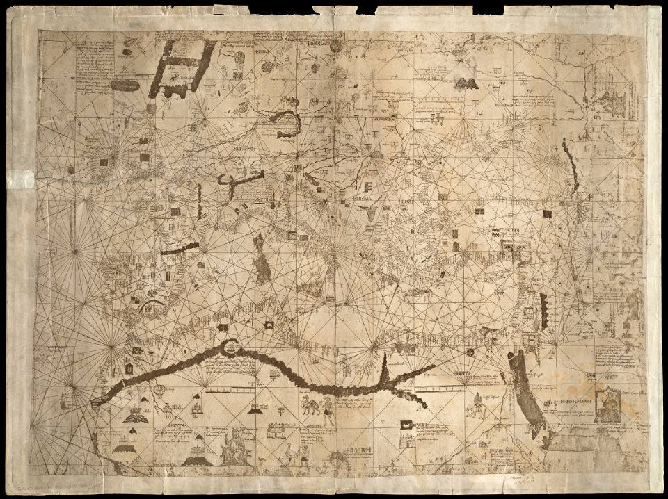 (Carte marine de la mer Baltique, de la mer du Nord, de l'océan Atlantique Est, de la mer Méditerranée, de la mer Noire et de la mer Rouge) (14539206087)