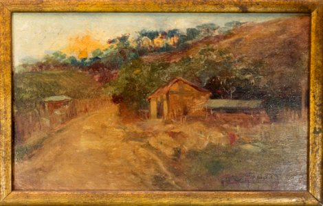 (Choupana com sol ao fundo), da coleção Museu Histórico Nacional
