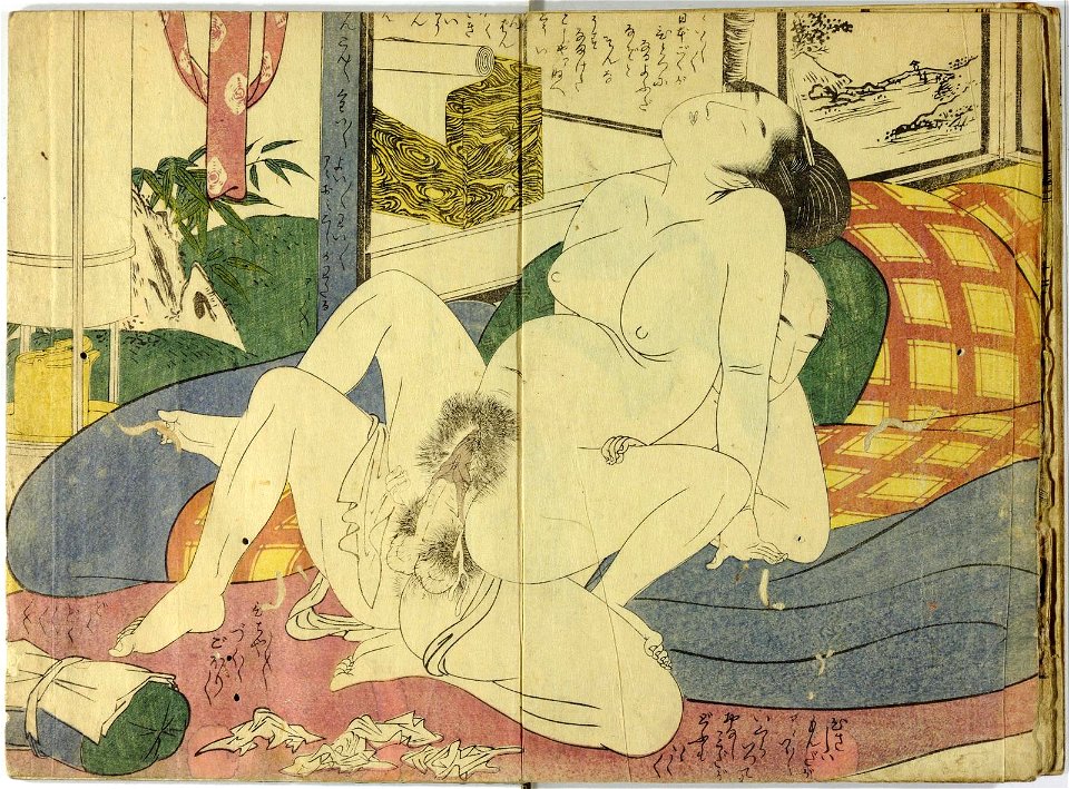 (Ehon) Toko no ume 艶本床の梅 (Picture Book - Plum of the Bedchamber) (BM 1972,0724,0.7 11)