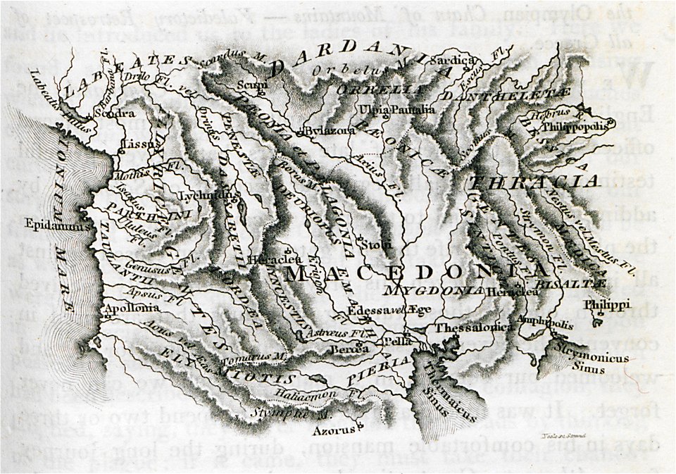 (General Sketch from D'Anville; shewing the course of Via Egnatia from Thessalonica to Epidamnus) - Clarke Edward Daniel - 1816