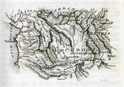 (General Sketch from D'Anville; shewing the course of Via Egnatia from Thessalonica to Epidamnus) - Clarke Edward Daniel - 1816