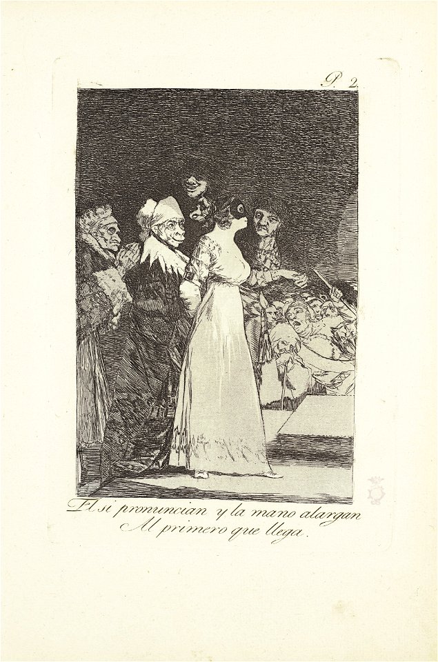 (francisco de goya y lucientes they say yes and give their hand to the082356)