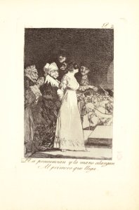 (francisco de goya y lucientes they say yes and give their hand to the082356)