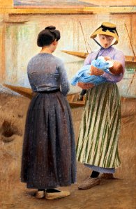 (Lavaur) L'enfant du pêcheur de sable - Henri Rachou 1905 Musée d'Art et d'Archéologie d'Aurillac
