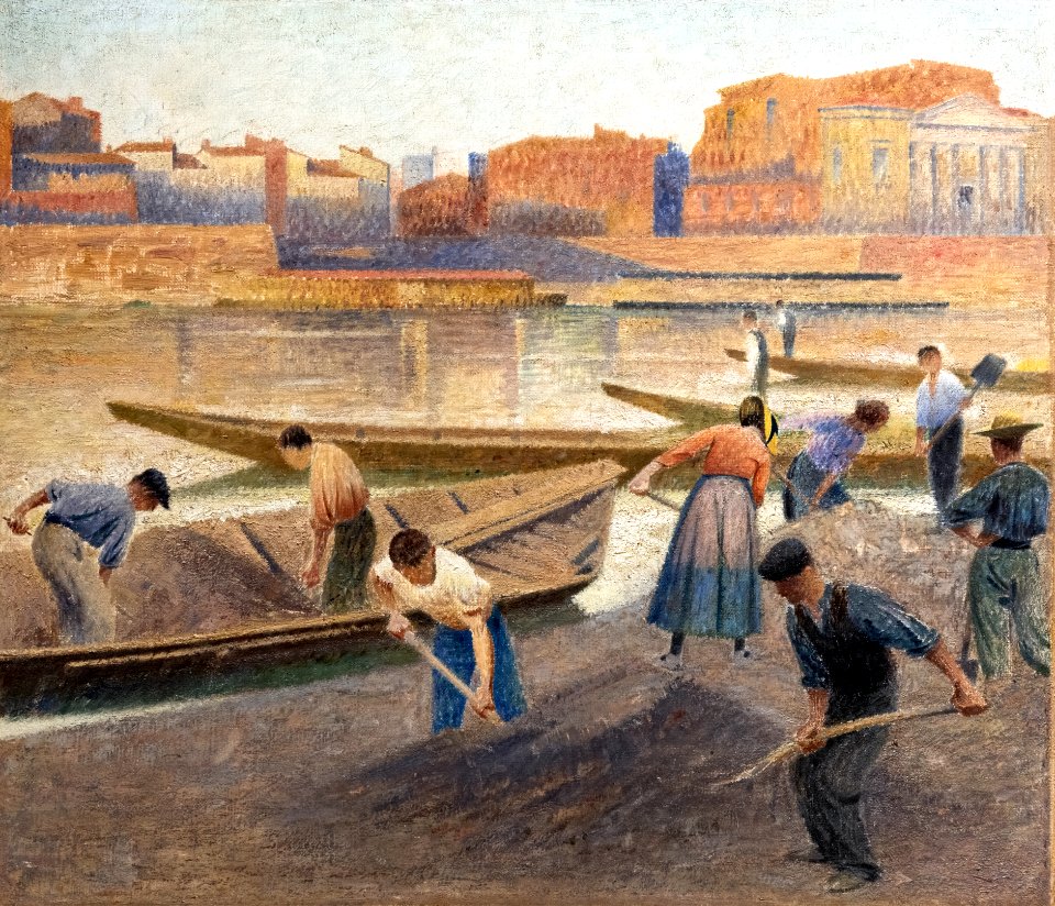 (Lavaur) Déchargement du sable (étude pour le foyer du théâtre du Capitole) Henri Rachou