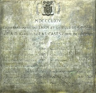 (Lavaur) Monument de Las Cases - Curriculum Bronze - Jean-Marie Bonnassieux