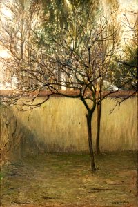(Lavaur) Cour et jardin du peintre à Paris - Henri Rachou - Collection particulière