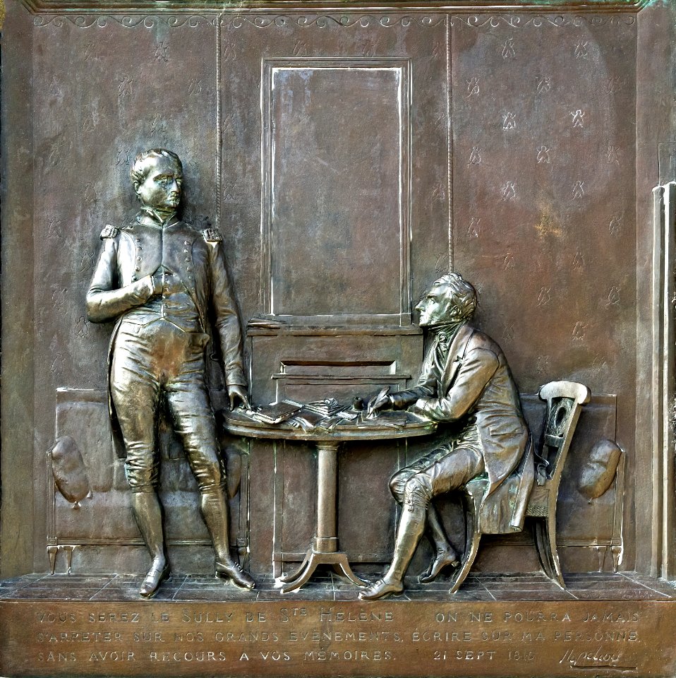 (Lavaur) Monument de Las Cases - Bas-relief 'Vous serez le Sully de Ste-Hélène...' Bronze - Jean-Marie Bonnassieux