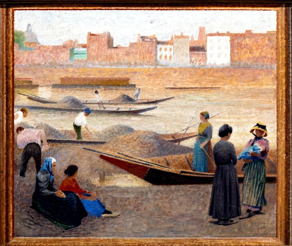 (Lavaur) Autour des pêcheurs de sable (étude pour le foyer du théâtre du Capitole) Henri Rachou