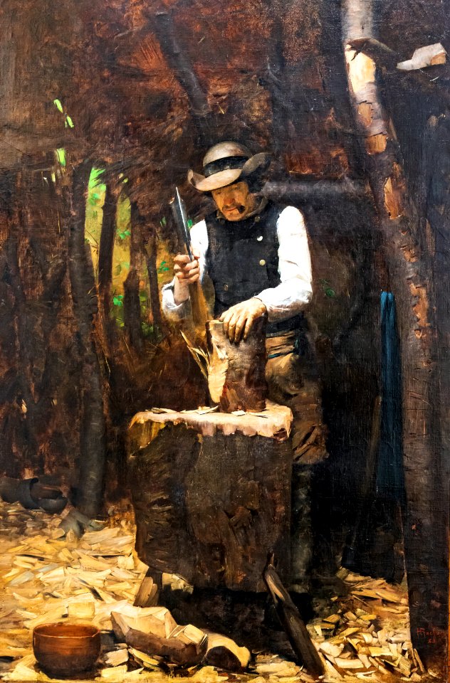 (Lavaur) Le Sabotier breton - Henri Rachou 1883 - MUCEM, Marseille