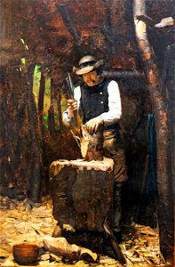 (Lavaur) Le Sabotier breton - Henri Rachou 1883 - MUCEM, Marseille