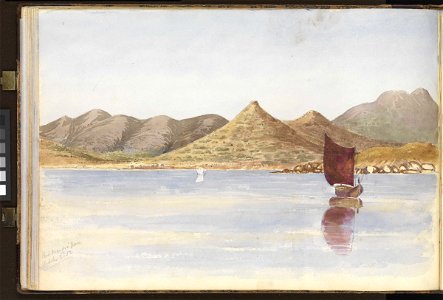 (Recto) The southern part of Mulah Bay (Vourla- Urla Bay), near Smyrna (Izmir), Turkey (continued from PAI0874); (Verso) Port Mandri, Greece, 2 October 1852 RMG PZ0875-002