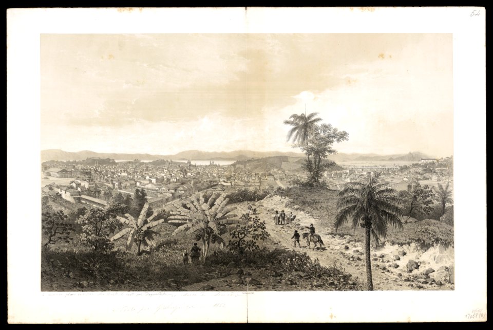 (Rio de Janeiro, do lado da terra, tomada do Morro do Senado), da Coleção Brasiliana Iconográfica
