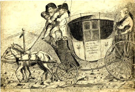 (The coalition stage coach) (BM 1868,0808.4999). Free illustration for personal and commercial use.