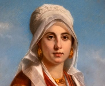 (Toulouse) Portrait de la pasteliste Marie-Charlotte Barbaroux (1880) Gabriel Durand - Musée du Vieux Toulouse inv.001.221
