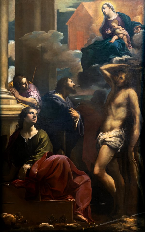 (Toulouse) Musée des Augustins - Apparition de Notre Dame de Lorette - BONONI Carlo - Joconde05620000186