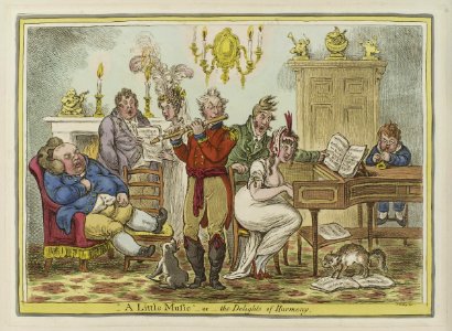 - A little music - or - the delights of harmony by James Gillray