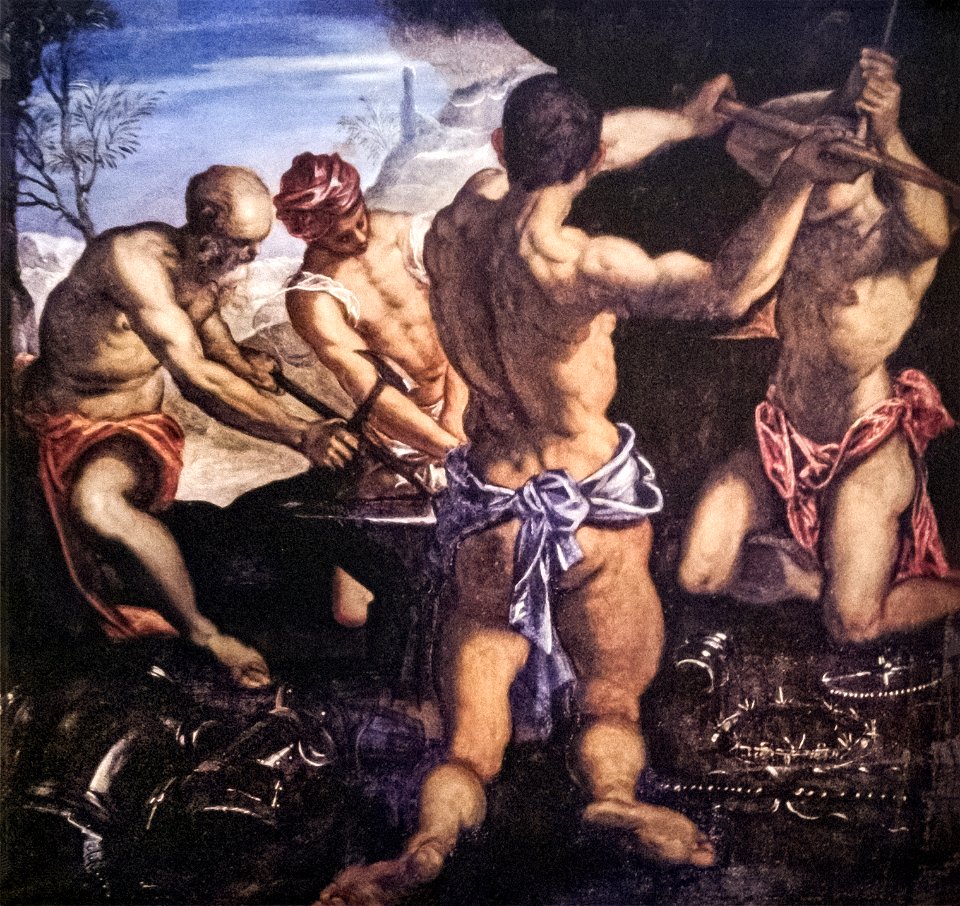 (Venice) La fucina di Vulcano (1576) Tintoretto - Sala dell'Anticollegio - Palazzo Ducale