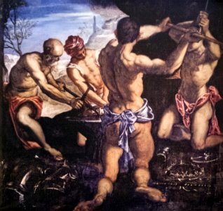 (Venice) La fucina di Vulcano (1576) Tintoretto - Sala dell'Anticollegio - Palazzo Ducale