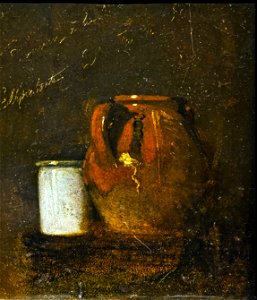 (Toulouse) Nature morte, deux pots en terre vernissée - François Bonvin - Rouen, Musée des beaux-arts