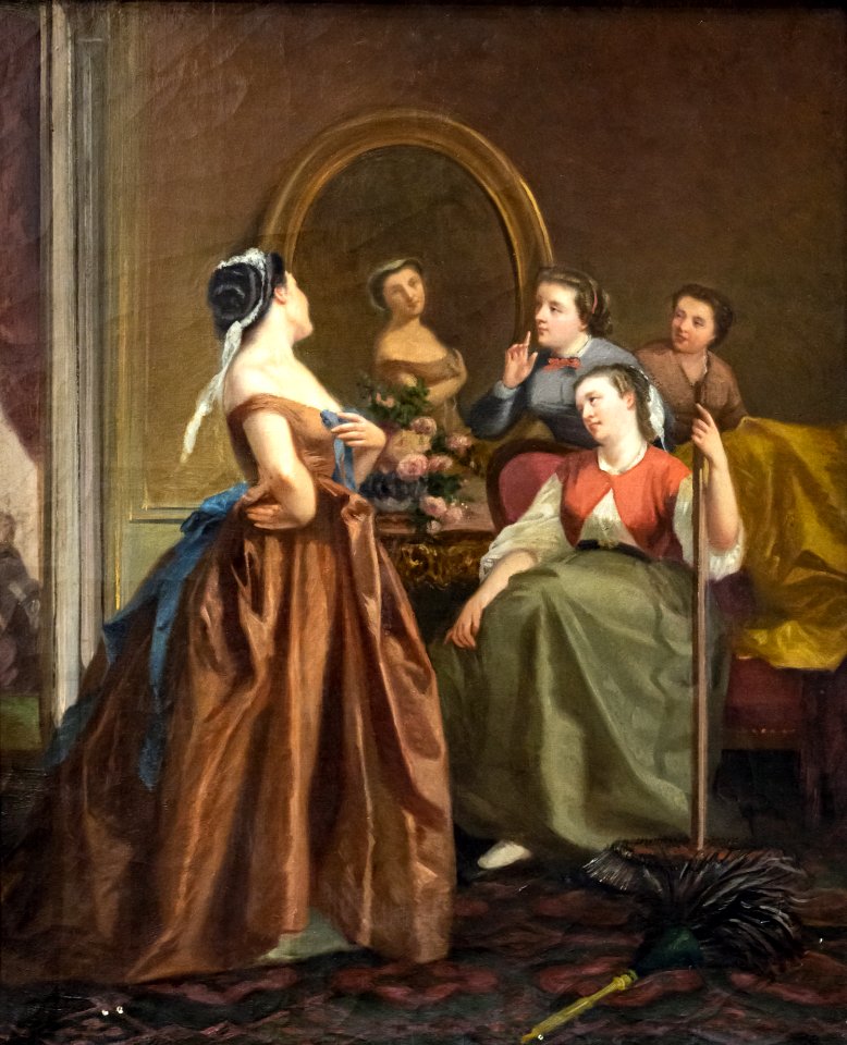 (Toulouse) Scène d'interieur - Gabriel Durand - Musée du Vieux Toulouse inv.35.6.1