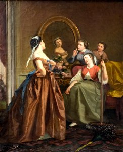(Toulouse) Scène d'interieur - Gabriel Durand - Musée du Vieux Toulouse inv.35.6.1