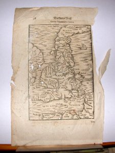 *map of England* (1628). Free illustration for personal and commercial use.