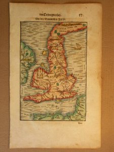 *map of the British Isles* (1600). Free illustration for personal and commercial use.