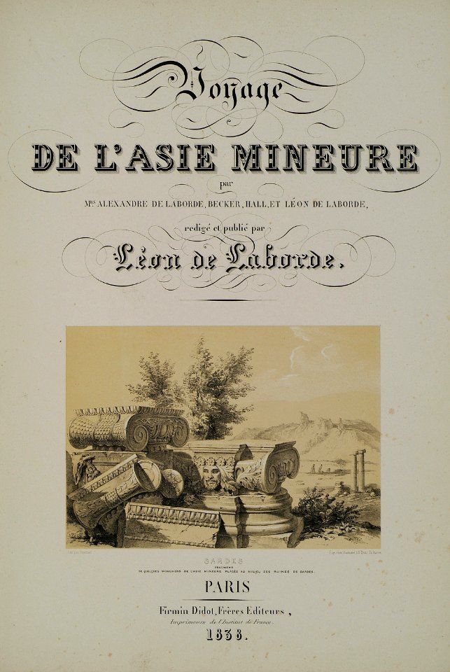 - Laborde Léon Emmanuel Simon Joseph - 1838