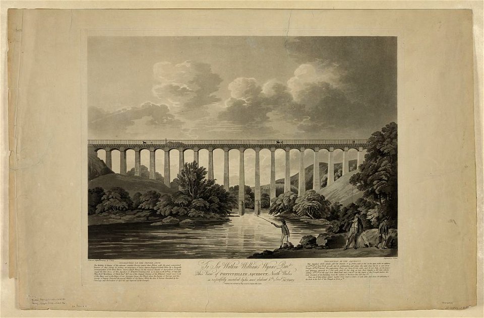 ..View of Pontcysyllte aqueduct, North Wales.. LCCN2004670652