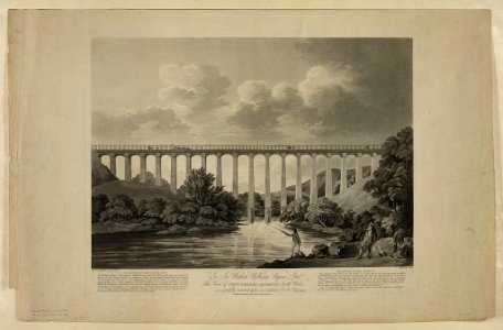 ..View of Pontcysyllte aqueduct, North Wales.. LCCN2004670652