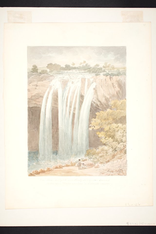 -Wai Mate-, waterfall near Kiddy Kiddy, New Zealand. Native name Waianiwaniwa or Water of the Rainbow. (48753852937)
