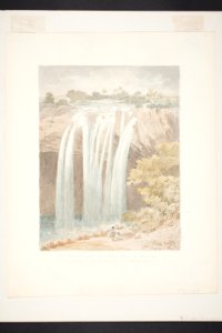 -Wai Mate-, waterfall near Kiddy Kiddy, New Zealand. Native name Waianiwaniwa or Water of the Rainbow. (48753852937)